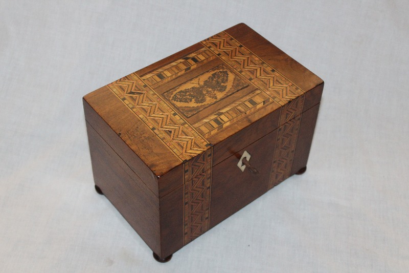 Tunbridge Ware Tea Caddy