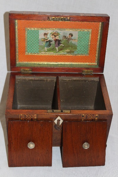 Tunbridge Ware Tea Caddy