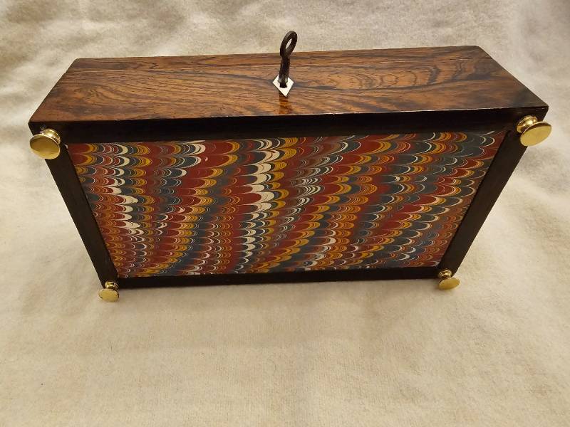 Victorian Rosewood & Walnut Cribbage Compendium