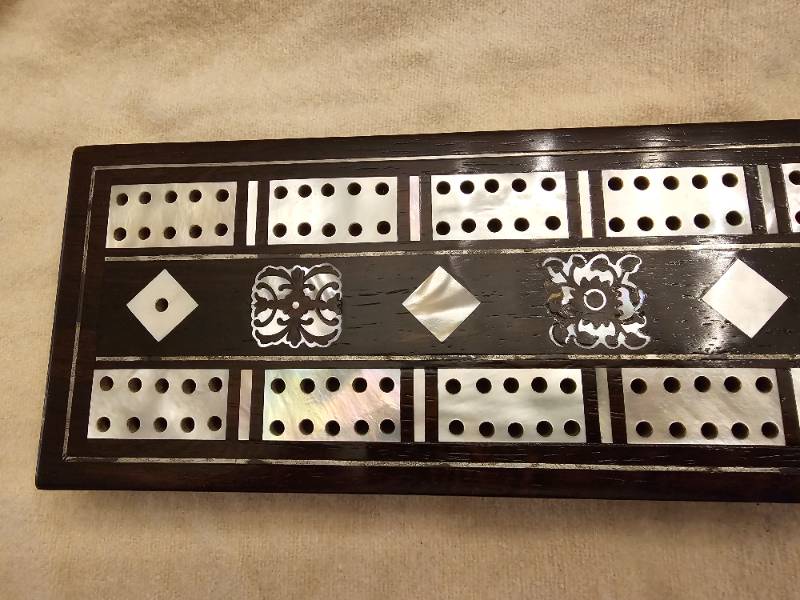 Large Rosewood & Mother Pearl Victorian Board